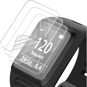 CAUC-Protection &eacute;cran pour TomTom Runner 3, TomTom Runner 3 Non Verre Tremp&eacute; Protection Flexible 3 Pi&egrave;ces, HD Transparent Protection Film pour TomTom Runner 3 Protection &eacute;cran - Neuf