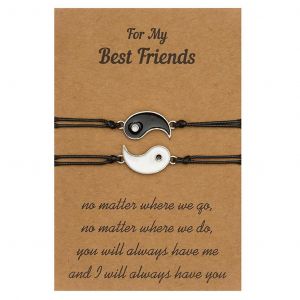 2 Pcs Meilleurs Amis Carte Bracelet Pour Couples Soeur Maman Et Fille - Neuf