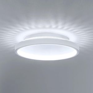 KAL-Plafonnier Led, 6500K Lampe De Plafond Rond, Moderne Luminaire Plafonnier Pour Couloir Coucher Salle De Bains Cuisine Salon, 20Cm, Blanc - Neuf