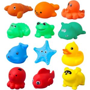 Kal-12 Jouets De Bain Pour B&eacute;b&eacute;s Animaux, Jouets De Bain, Jouets De Bain Amusants Pour Les Tout-Petits Et Les B&eacute;b&eacute;s, Jouets De Pulv&eacute;risation D'eau Pour Les Tout-Petits, Pour Gar&ccedil;ons Et Filles. - Neuf