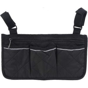 Sac de rangement pour sac &agrave; dos d'organisateur lat&eacute;ral pour fauteuil roulant, pochette d'accoudoir et gobelet &agrave; boisson - Neuf
