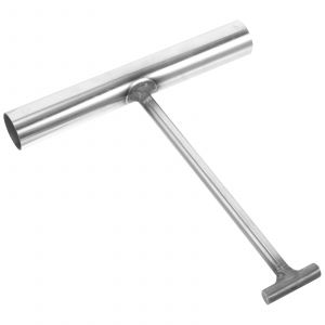 Crochet de porte de volet roulant,crochet de couvercle de trou d'homme,levage en acier inoxydable,outil de traction en forme de T,ouvre-grille de Drainage de gouttière robuste - Neuf