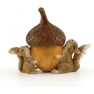 Miniature Jardin Écureuils De Transport Gland Boîte À Bijoux Avec Compartiment Secret Décor, Petite - Neuf