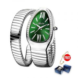 Montre Femme De Luxe En Forme De Serpent, En Acier Dor&eacute;, &Agrave; Quartz, R&eacute;f&eacute;rence B-1221-Sgr-1 - Neuf