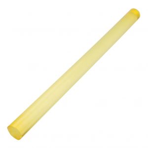 Tige ronde en polyurethane de haute qualite, longue tige en PU jaune, diametre 35 mm, longueur 500 mm - Neuf