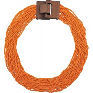 Collier Tendance Multi-Rangs Coloré Pour Femme, Style Bohème Tropical, Verre Bois, Non Connu, - Neuf