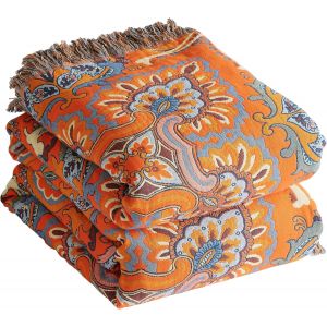 Ulteronixshop-Couvre-lit boh&egrave;me, 100% Coton, Double Face - 150 x 200 cm, Couverture de canap&eacute; et Couvre-lit Douillette - Design esth&eacute;tique - Id&eacute;ale pour Salon et Chambre &agrave; Coucher - Neuf