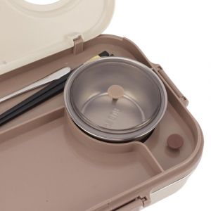 (1200ml)Boîte À Lunch En Acier Inoxydable Avec Bol À Soupe Cuillère Ob - Neuf