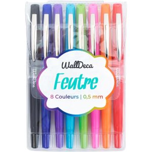 KALHJ-Stylos À Pointe Fine (0,5 Mm),Couleurs Arc-En-Ciel Assorties,8 Pièces|Conçu Pour L'Écriture Quotidienne,Les Journaux,Les Notes Et Le Dessin - Neuf