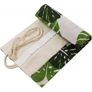 Sac a Crayon de Toile, 48 72 Trous Pochette pour Crayons, Trousse de Crayons de Couleurs Sac Multi-usages (Crayons Non Inclus), 64, Sac a Crayon de Toile, Sac a Crayon de Toile - Neuf