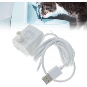 Kalanka-Mini Pompe &Agrave; Eau Submersible Usb,Mini Pompe &Agrave; Eau Submersible,Petite Pompe De Fontaine,Pompe De Fontaine &Agrave; Chat Chien,Pour Animaux Compagnie,Aquarium,Hydroponique,5v,1w,200 L/H - Neuf