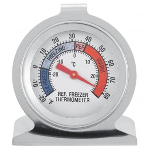 Hjlian Thermometre De Congelateur En Acier Inoxydable, Refrigerateur, Outils De Cuisson, Thermometre De Mesure - Neuf