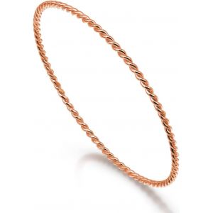 Eryi-Bracelet Fin Torsadé En 925 Argent Rond 2mm De Large, Pièce 1/2/3 Empilable 60 65 68mm Jonc De Manchette Texturé Lisse Simple Classique Pour Femme Mère - Neuf