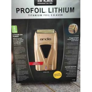 Andis-Rasoir &Eacute;lectrique Au Lithium Pour Hommes,Rasoir &Agrave; Barbe Chauve,Chargeur De Machine &Agrave; Raser,Livres De Cheveux De Barbier,Profoil Plus 17225 - Type Gold #D - Neuf