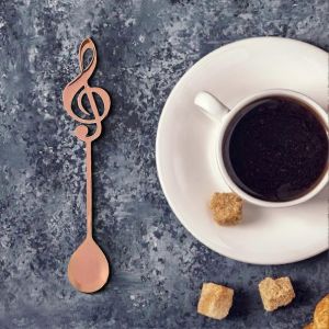 Cuillère À Dessert En Acier Inoxydable Note De Musique Cuillère À Café - Neuf