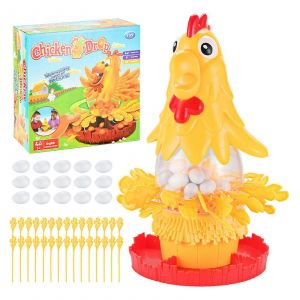 Jeu de société Poule pondeuse Jeu de stratégie Jeu de société Jouet d'apprentissage précoce Jouet de motricité fine pour enfants - Neuf