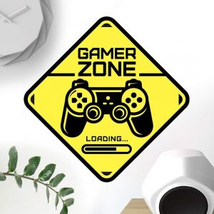 Few-Gamer Zone Porte Sticker Mural Art Chambre Garcon Chambre Chambre Jeu D&eacute;cor Papier Peint Autocollant Gar&ccedil;on Jeu Vinyle D&eacute;coration B&eacute;b&eacute; Enfant Accessoires Chambre Enfants D&eacute;calcomanies Jeux Vid&eacute;o - Neuf