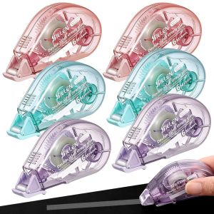 Lot De 6 Rouleaux De Colle,Ruban Adh&eacute;Sif Double Face,Roue De Souris &agrave; Colle Ruban Adh&eacute;Sif Double Face Pour Scrapbooking,Colle Photo Et Projets D'Artisanat,6 Mm X 6 M - Neuf