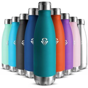 Gourde Isotherme Enfant 500ml, Acier Inoxydable 18/8, Bouteille Isotherme, Sans Bpa, Gourde Enfant, , Water Bottle, &Eacute;tanche Double Isolation, Bouteille Inox Pour Camping, &Eacute;cole, Gym - Neuf