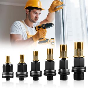 MEVRONISSHOP-6Pcs &Eacute;crous &agrave; t&ecirc;te de Rivet &agrave; Main Kit Compatible avec Pince &agrave; Insert Filet&eacute;, Riveteuse Manuelle, Kit de T&ecirc;te de Rivet &agrave; Main pour Riveters M3 M4 M5 M6 M8 M10 M12 - Neuf