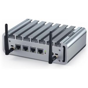 CHECARZHN--NO1-I225-V Firewall J4125 Mini Pc 8Gb Ram Ddr4 128Gb Ssd, Firewall Pc Firewall Appliance Usb3.0 Hd Vga Reset Button Wifi4, Mini Firewall Opnsense Firewall Router Pc - Neuf