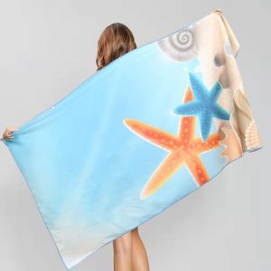 Serviette De Plage En Microfibre (80 X 160 Cm, Coquillage) Ultra-Légère Et Absorbante, Idéale Pour Bronzer, Faire Du Sport En Plein Air Ou Du Yoga - Neuf