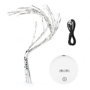 Hjlian Lampe Led Blanche Decorative Pour Arbre, Ideale Pour Une Fete, Une Chambre Ou Une Salle A Manger. - Neuf