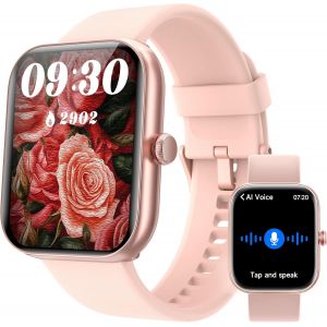 Montre Connectée Homme Femme Avec Répondre/Numéroter,1,91"" Montres Connectée Homme Pour Iphone/Samsung/Android,Smartwatch Avec Ai& Alexa Intégré Sommeil,Fréquence Cardiaque,Spo2,100+ Modes Sportifs - Neuf