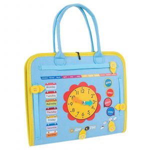 Jeu De Soci&eacute;t&eacute; Multifonctionnel Pour Enfants, Planche D'activit&eacute;s, Jeu De Motricit&eacute; Fine, Apprentissage De L'habillement, Jouet De Voyage Portable Pour Enfants - Neuf