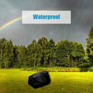 Housse de protection pour tondeuse &agrave; gazon, tissu 210D imperm&eacute;able et anti-UV, pour tracteur de pelouse, pour jardin ext&eacute;rieur, avec sac de rangement - Neuf