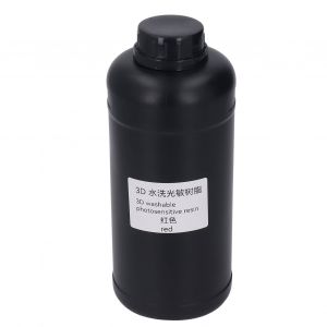 XYONG Resine pour imprimante 3D 1000 ml, photopolymere haute resistance, photopolymerisable, lavable a l'eau, universelle, pour ecran LCD DLP, rouge - Neuf