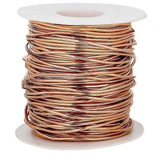 99,9 % Fil De Cuivre Doux Mort,Calibre 18 / 1 Mm De Diamètre,213 Pieds / 65 M,Bobine De 1 Livre Fil De Cuivre Pur - Neuf