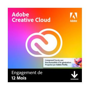 Adobe Creative Cloud (Cc) Pro - 1 An - Licence À Télécharger - Livraison Rapide 7/7j - Neuf