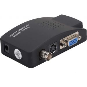 Vbest Life Convertisseur Bnc Vers Vga Adaptateur De Convertisseur S-Vid&eacute;o Vers Hd Pour Moniteur D'Ordinateur Pc Uk Eu Plug 100-240V[Z362] - Neuf