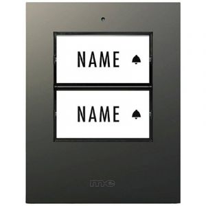 M-e Modern-electronics - 41305 Sonnette Sans Fil Emetteur &eacute;clair&eacute;e, Avec Porte-nom - Neuf