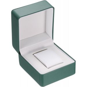 Kal-Boîte De Rangement Pour Montre Unique, En Cuir Pu Coffret De Rangement De Voyage Pour Montres Avec Coussin Amovible, Pour La Plupart Des Montres, Vert - Neuf
