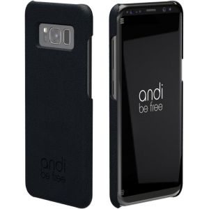 Kal-Qi Coque De Protection Avec Fonction De Charge En Cuir Noir Pour Samsung - Samsung Galaxy S8 - Neuf