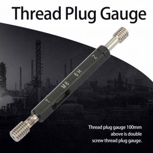 Jauge de filetage en acier, outil manuel de mesure de haute qualite M6 x 1,0 - Neuf