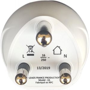 Adaptateur de Voyage France vers Afrique du Sud &iquest; Compatible Type L pour Afrique du Sud - Neuf