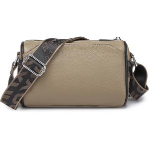 CAUC-Petits Sacs &agrave; Bandouli&egrave;re pour Femmes, Sacs Port&eacute;s &Eacute;paule, en Cuir, Sac &agrave; Main pour Dames avec Courroie Large et R&eacute;glable (Marron) - Neuf