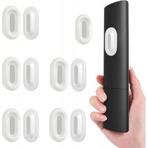 CHECARZHN--NO1-Lot De 5 Supports Muraux Magnétiques Pour Télécommande Tv, Support Mural En Silicone Pour Télécommande De Lit, Tv, Ventilateur De Plafond Et Climat ur (Blanc) - Neuf