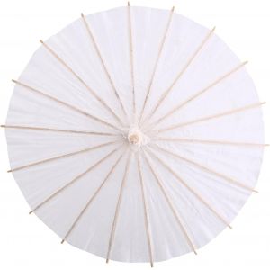 Parapluie En Papier, Ombrelle Mariage 40cm, Parapluie Japonais, Parasols De Papier Blanc, Pour Accessoire De Photo Cosplay Prop, Décoration De Fête De Mariage - Neuf