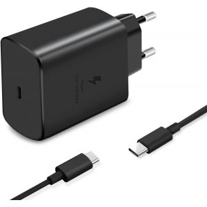 KALANKA-45W USB C Type C Chargeur Super Rapide Compatible avec Samsung Galaxy S25 S24 S23 S22 Series,Note 20 10,Galaxy Tab,Z Fold Z Flip et Autres - Neuf