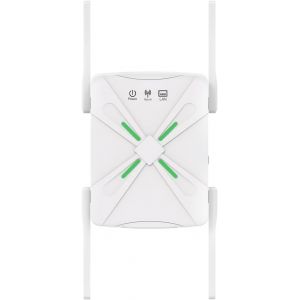 Repeteur WiFi Puissant, Extender WiFi, 1200Mbps Double Bande Amplificateur WiFi Puissant 5GHz & 2.4GHz Repeteur, R&eacute;p&eacute;teur WiFi 4 Antennes, 2 Ports LAN, Compatible avec Toutes Les Box Internet - Neuf