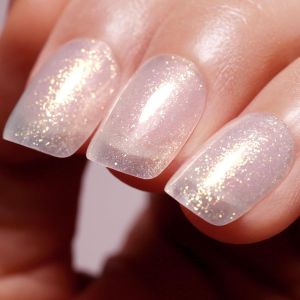 Vernis &Agrave; Ongles Gel - 1 Pi&egrave;ce - 15 Ml - Translucide - Paillettes - Couleur Blanche - Soak Off - Pour D&eacute;butant En Salon De Manucure - Lampe &Agrave; Ongles N&eacute;cessaire - Neuf