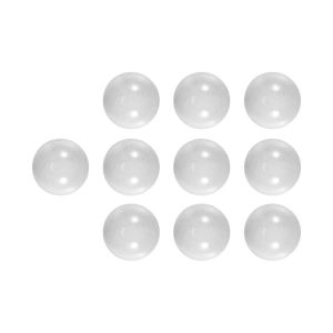 10 Pcs Marbres 16mm billes de verre Culotte boules de verre d&eacute;coration couleur p&eacute;pites jouet blanc - Neuf