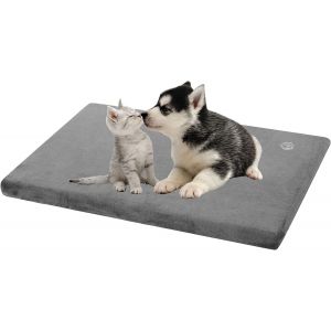 Coussin Chien Réversible (Frais Et Chaud), Tapis Chien Petit Taille Imperméable (59x41x7,6cm), Lit Pour Chien Mousse Haute Densité, Matelas Pour Chien Avec Housse Lavable Amovible - Neuf