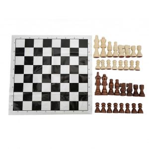 Échiquier Pliant Avec 32 Pièces Pièces D'échecs Portable Drôle De Jeu De Société Ensembles D'échecs Pour La Fête De Vacances - Neuf