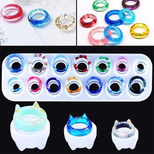 Moule À 17 Cavités En Résine Époxy Pour Bijoux, Pour Colliers, Pendentifs, Boucles D'oreilles, Porte-Clés, Crayons Et Créations En Argile. - Neuf