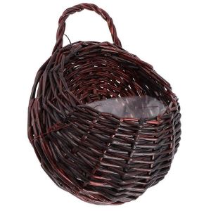 Panier suspendu tissé Clôture murale Pot de fleurs suspendu Panier de rangement Conteneur de stockage emboîté - Neuf